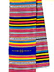 フルベ緯縞織り布(帯状)・マリ＜アフリカの織り布