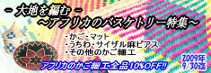 2009年9月:アフリカのバスケタリー特集