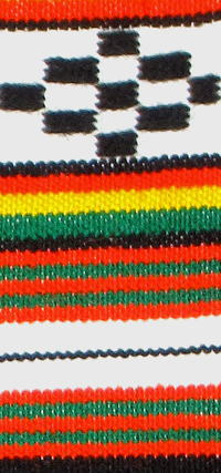 フルベ緯縞織り布・マリ＜アフリカの織り布