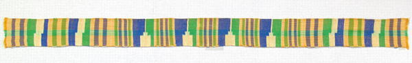 ケンテ布(帯状)・エウェ/アフリカの織り布